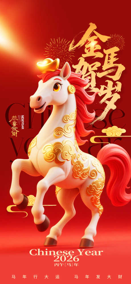 2026马年春节海报源文件14_源文件下载_PSD格式_2000X4334像素-金马,卡通,新年-作品编号:2025093011479643-志‛ۛ设ˌ网