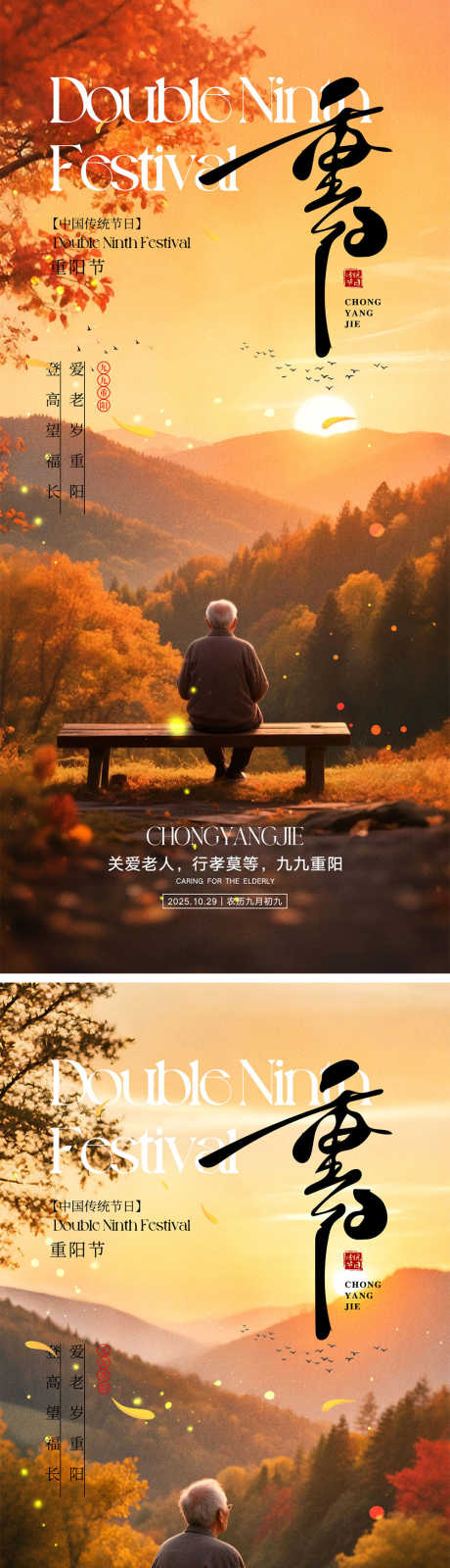 重阳节海报_源文件下载_PSD格式_1000X4340像素-仙鹤,地产,九九重阳-作品编号:2025093016282850-志,设˓网