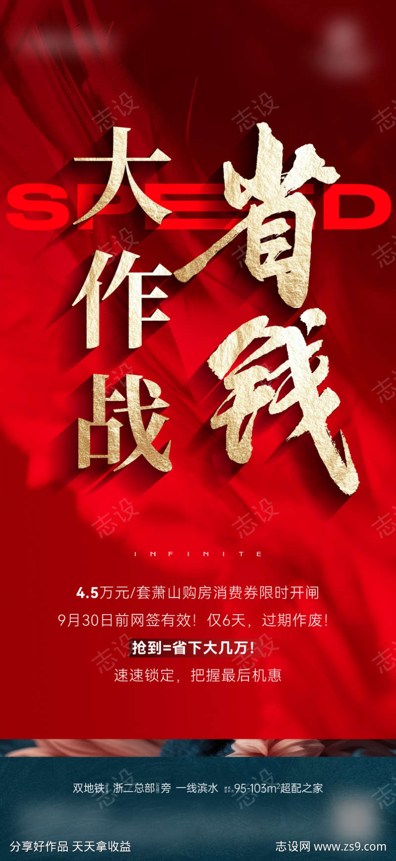 地产消费券热销卖压大字报