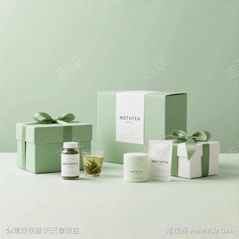 电商产品清新茶叶包装