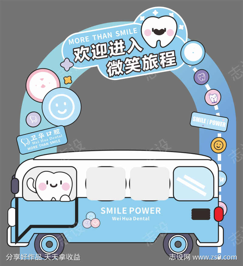 口腔美陈拍照打卡