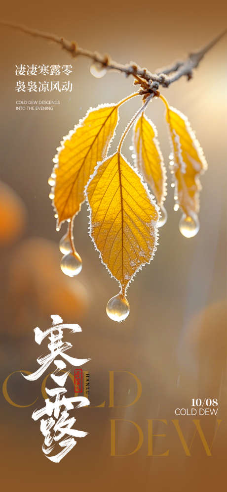寒露节气海报_源文件下载_PSD格式_1080X2333像素-秋天,寒露,地产-作品编号:2025100816544693-志˘设˜网