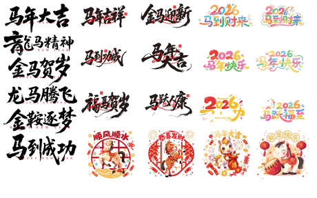马年2026装饰_源文件下载_PSD格式_1701X1063像素-创意,贺岁,吉祥-作品编号:2025102016109503-志ˆ设,网