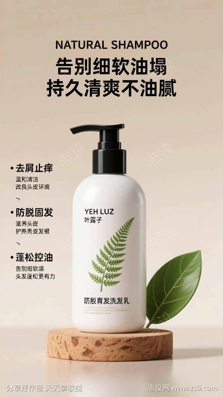 电商洗护产品海报详情