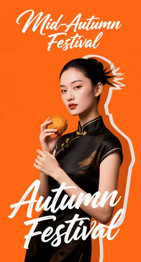 时尚杂志模特手拿月饼_AI图片下载_采样_752X1392像素-医美,中秋,模特-作品编号:2025100611556987-志‘设.网