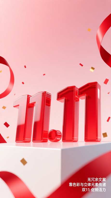 C4D立体感双11活动宣传海报_AI图片下载_dpmpp_2m采样_720X1280像素-海报,宣传,活动-作品编号:2025100612194388-志‘设’网