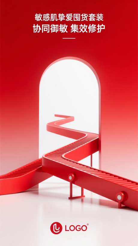 红色电商产品海报场景背景_AI图片下载_dpmpp_2m采样_720X1280像素-场景,产品,电商-作品编号:2025100612192179-志ˈ̹设ˉ网