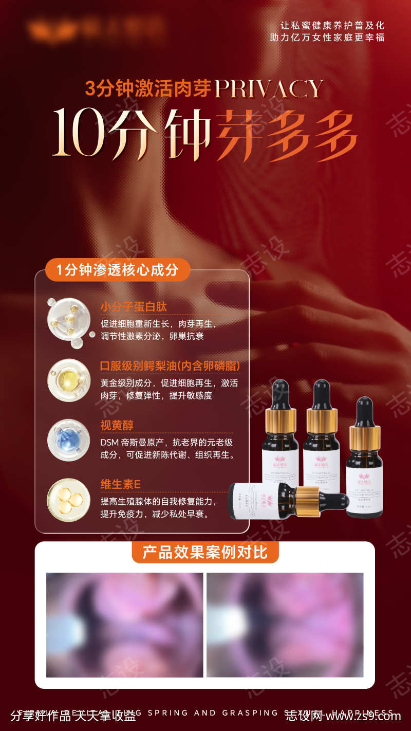 女性私密护理产品宣传海报