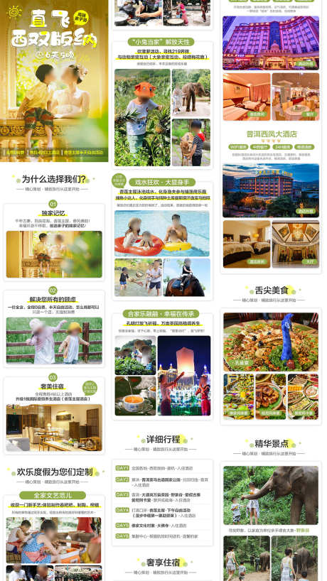 云南西双版纳旅游详情页_源文件下载_PSD格式_1080X1920像素-告庄西双景,野象谷,私家定制-作品编号:2025100917052952-志·设·网