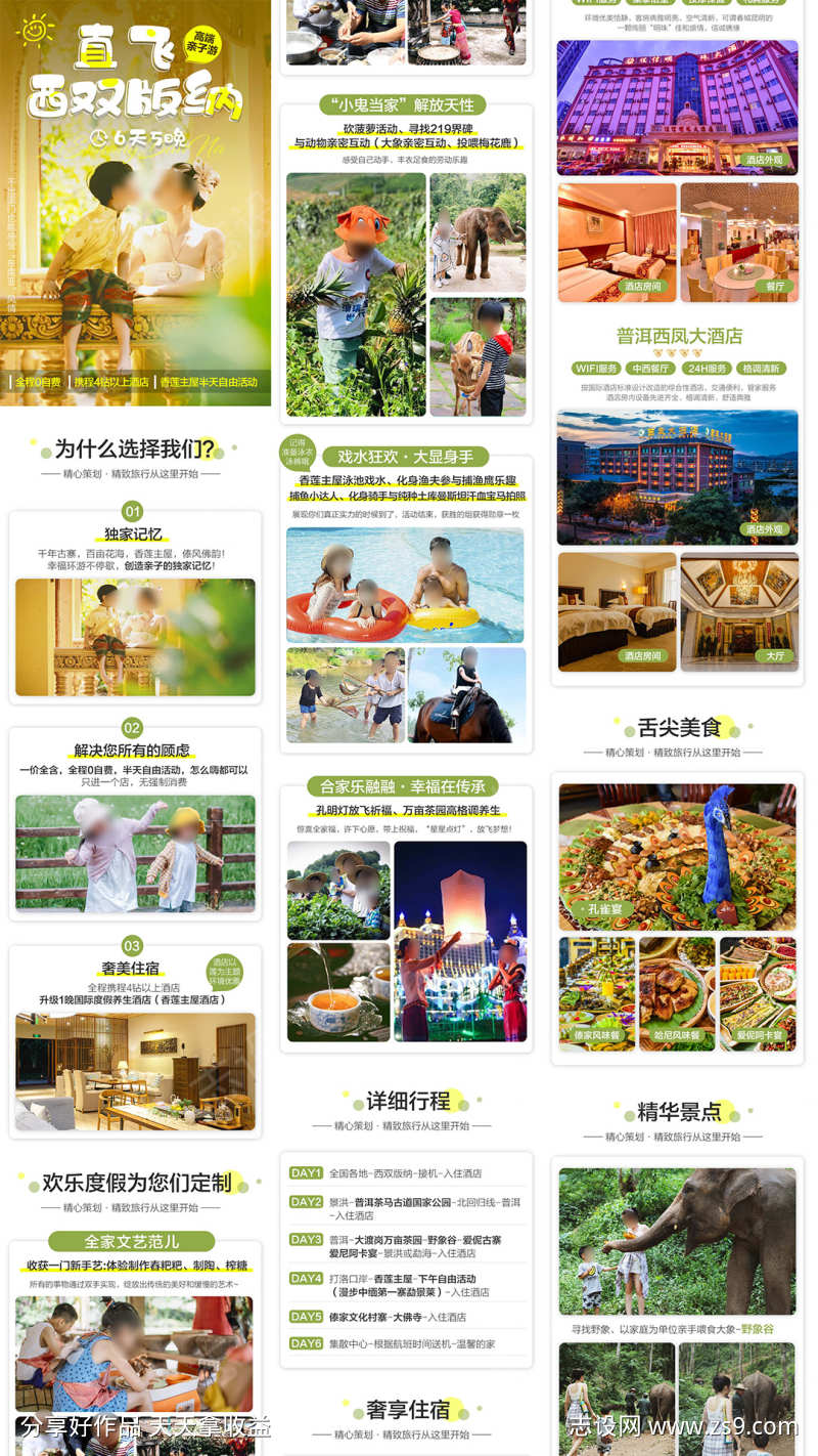 云南西双版纳旅游详情页
