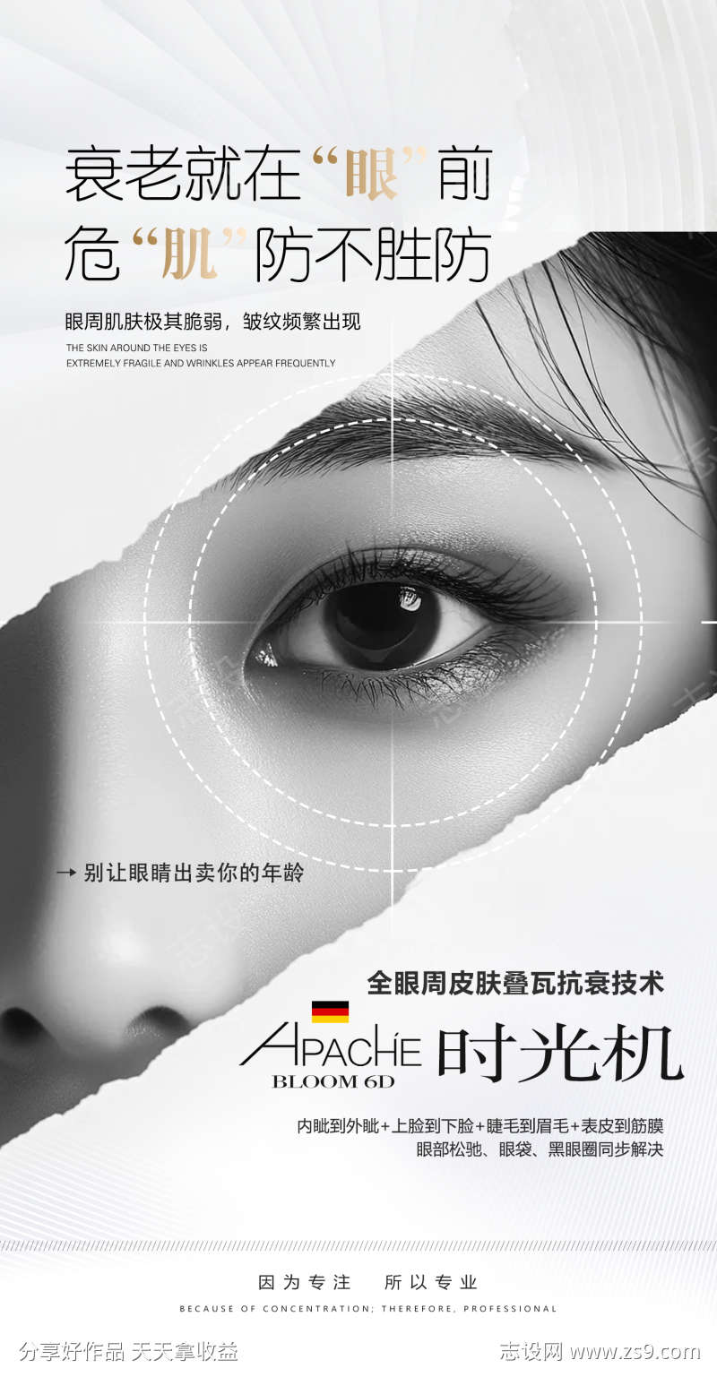 眼部抗衰海报