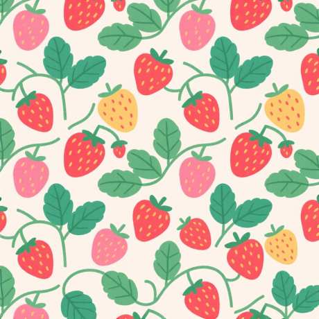 扁平插画风格手绘插画草莓_AI图片下载_euler采样_1024X1024像素-插画,手绘,扁平-作品编号:2025101308513475-志`设˒网