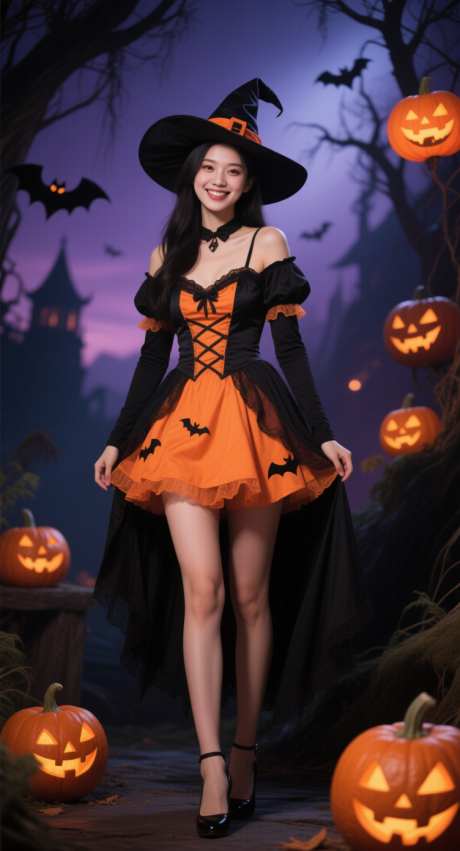 医美万圣节模特_AI图片下载_采样_752X1392像素-简约,医美,模特-作品编号:2025101017155098-志′设˯网