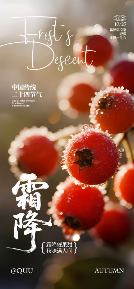 霜降传统节气海报_源文件下载_PSD格式_1080X2332像素-海报,红果,红色-作品编号:2025101217239458-志ʹ֣֤֚֫֗ׄ设˓网