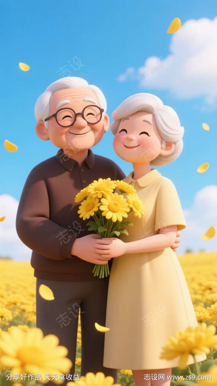 重阳节敬老主题海报