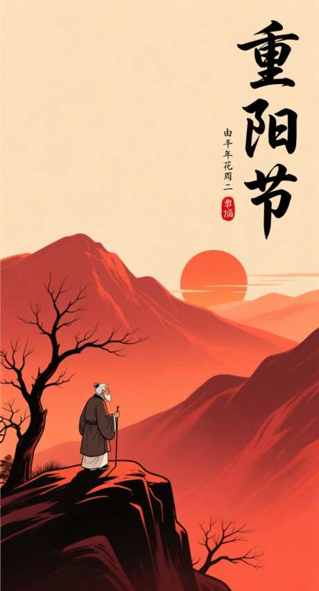 重阳节海报_AI图片下载_采样_752X1392像素-重阳节海报,插画,敬老-作品编号:2025101309358573-志ʹ֣֤֚֫֗ׄ设˜网