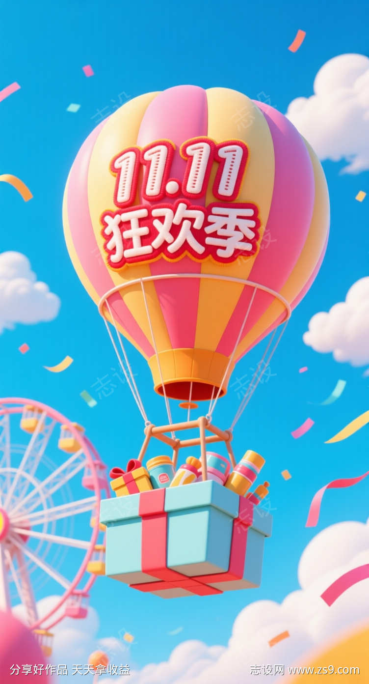 双十一狂欢季海报