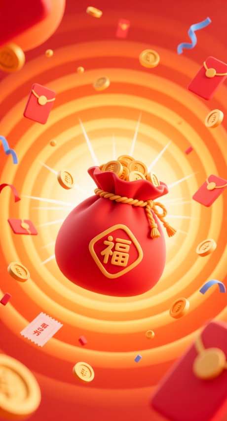 3D福袋插画_AI图片下载_采样_752X1392像素-红包,插画,3D-作品编号:2025101309476459-志‛ۛ设˙网