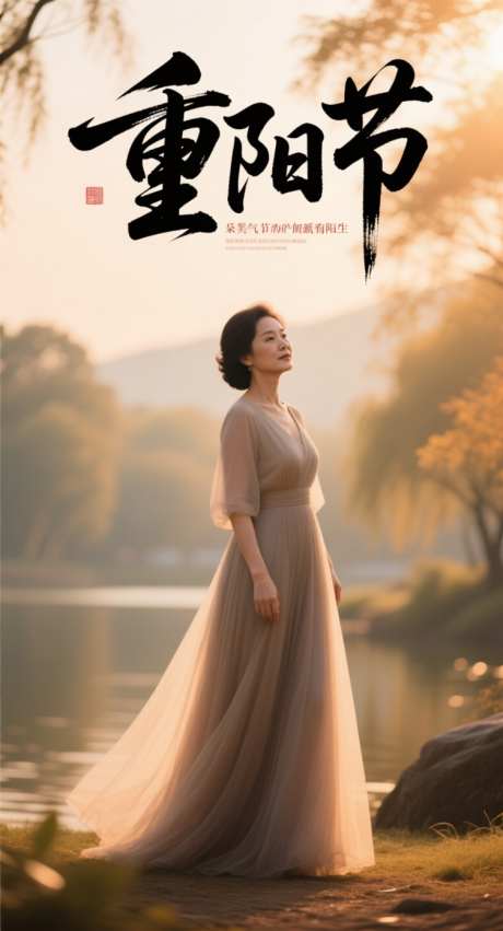 重阳节海报_AI图片下载_采样_752X1392像素-礼服,医美,老人-作品编号:2025101309596676-志‛ۛ设˙网