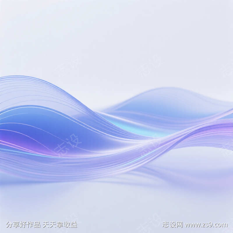 科技感幻彩线条线