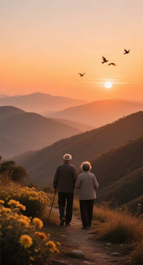 重阳节登高图_AI图片下载_采样_752X1392像素-老人,登高,中国传统节日-作品编号:2025101314416197-志‛ۛ设ˆ网