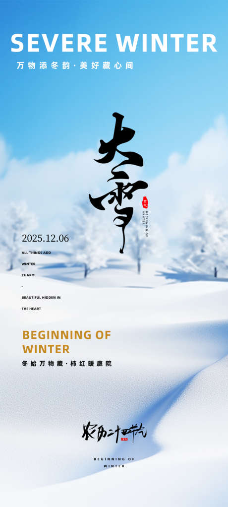 大雪节气海报_源文件下载_PSD格式_1080X2400像素-地产,冬天,二十四节气-作品编号:2025101409357029-志˯设˯网