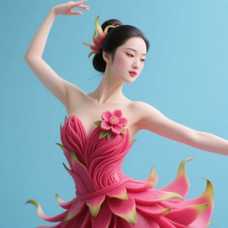 火龙果雕刻翩翩起舞中国美女_AI图片下载_euler采样_1024X1024像素-火龙果,雕刻,翩翩起舞-作品编号:2025101411208740-志˯设˘网