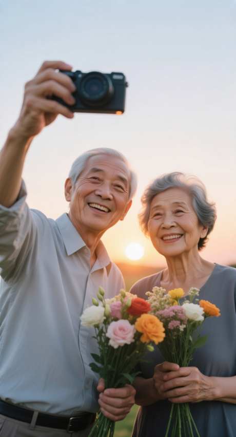 爷爷奶奶的自拍_AI图片下载_采样_752X1392像素-鲜花,相机,自拍-作品编号:2025101409136518-志˘设ʹ֣֤֚֫֗ׄ网