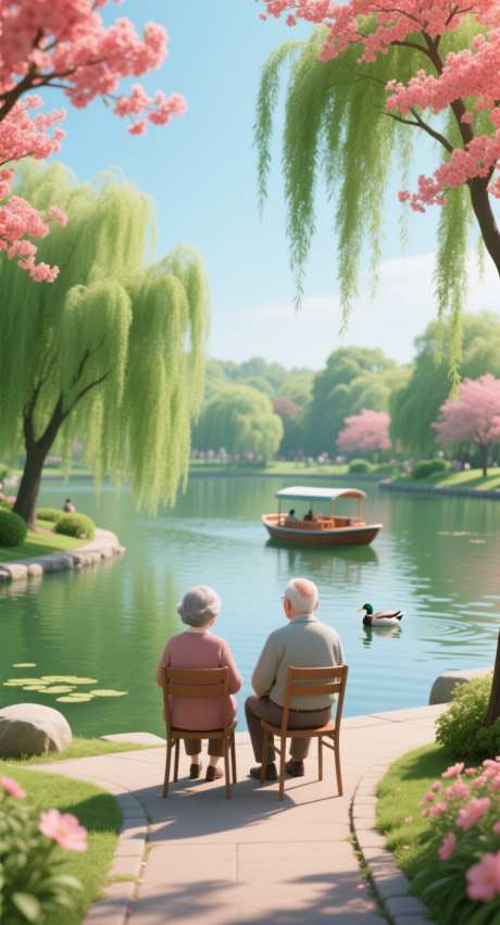 坐在河边看风景的老人_AI图片下载_采样_752X1392像素-小船,湖边,重阳节-作品编号:2025101411114929-志˲͓͕͔͐͑͗ٚٛٙ设˜网