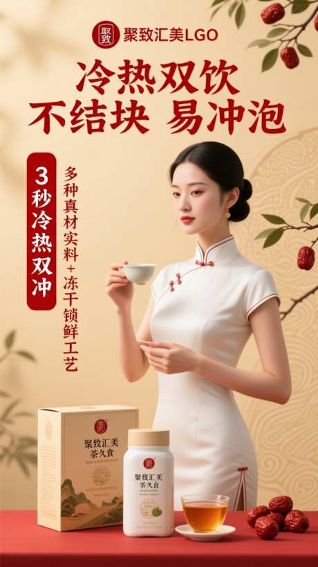 电商中国风茶饮产品宣传海报详情_AI图片下载_dpmpp_2m采样_720X1280像素-海报,宣传,产品-作品编号:2025101417467434-志˙设·网