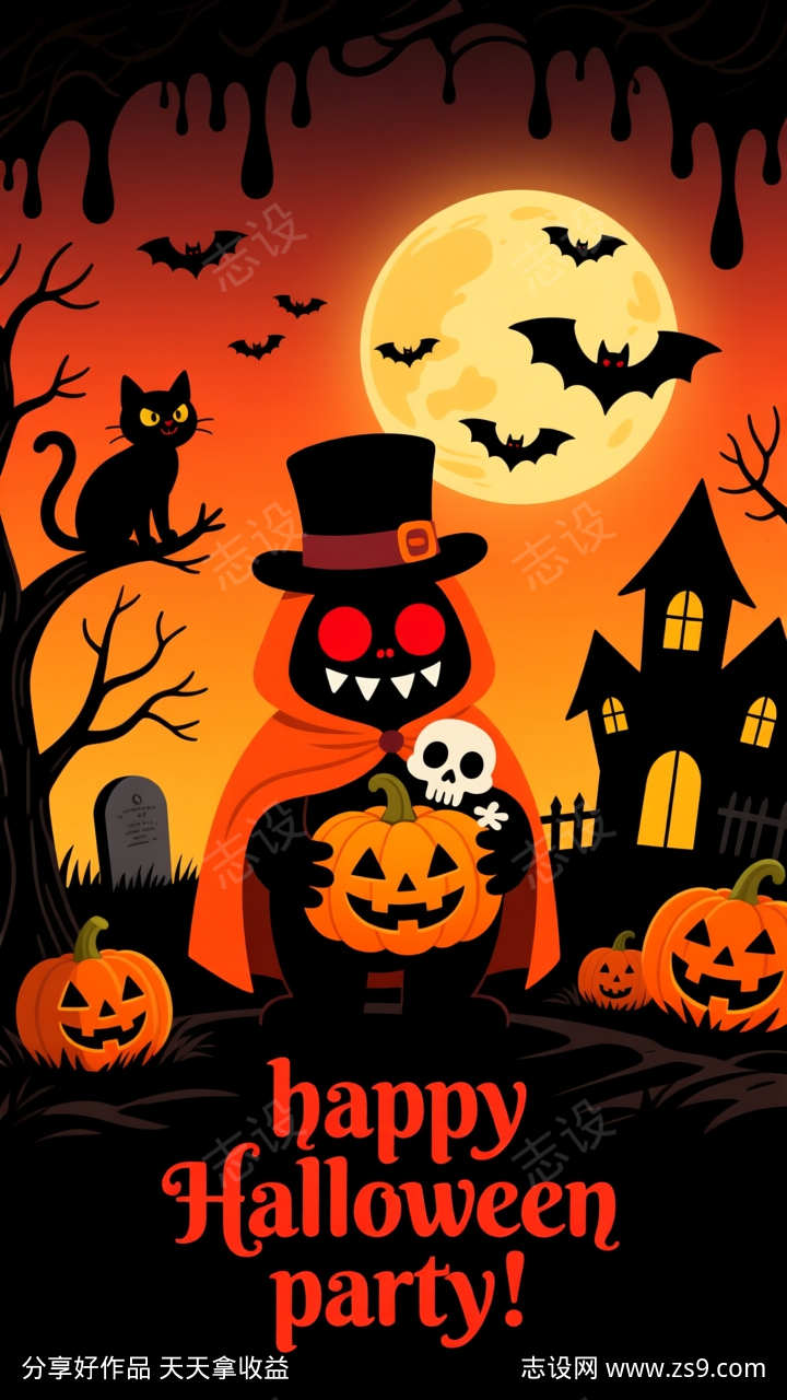 万圣节拉布布海报