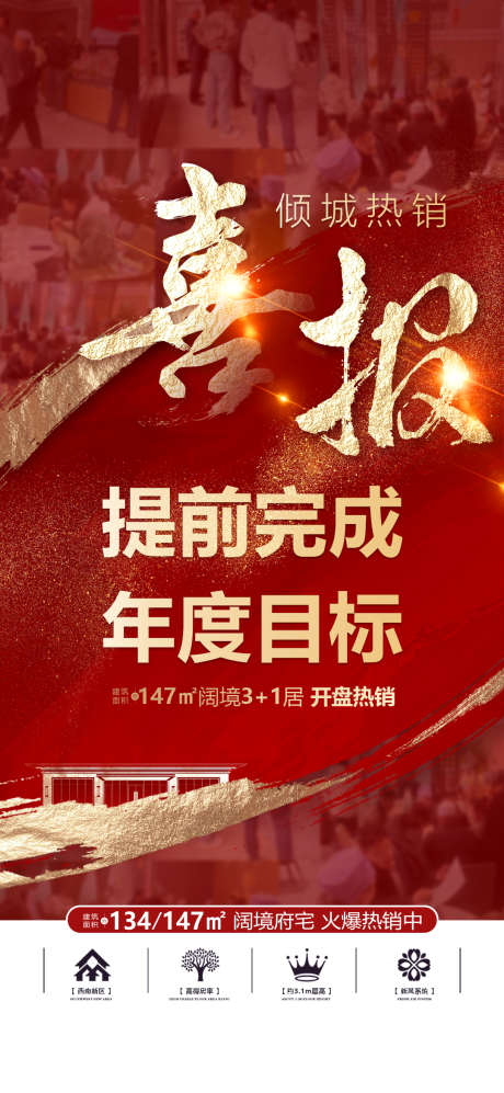 房地产喜报_源文件下载_PSD格式_1080X2340像素-热销海报,热销,地产海报-作品编号:2025101713135505-志ˆ设˰网