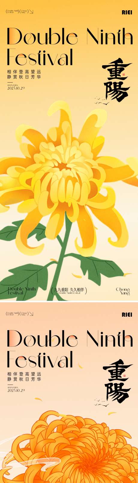 重阳节海报_源文件下载_CDR格式_1080X4691像素-秋菊,登高,重阳节-作品编号:2025101811036256-志.设˒网