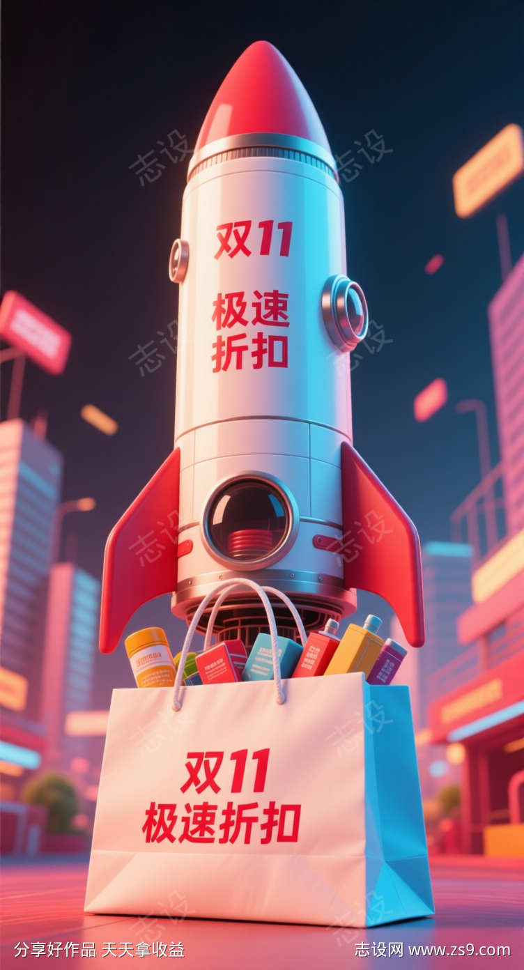 双十一折扣海报