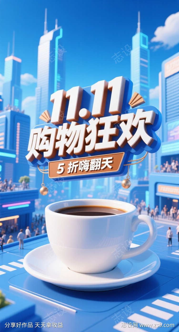 双十一活动海报