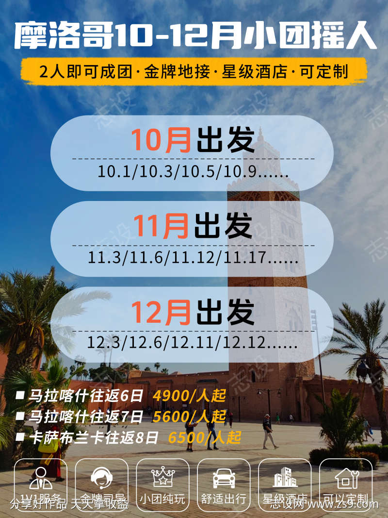 摩洛哥旅游海报