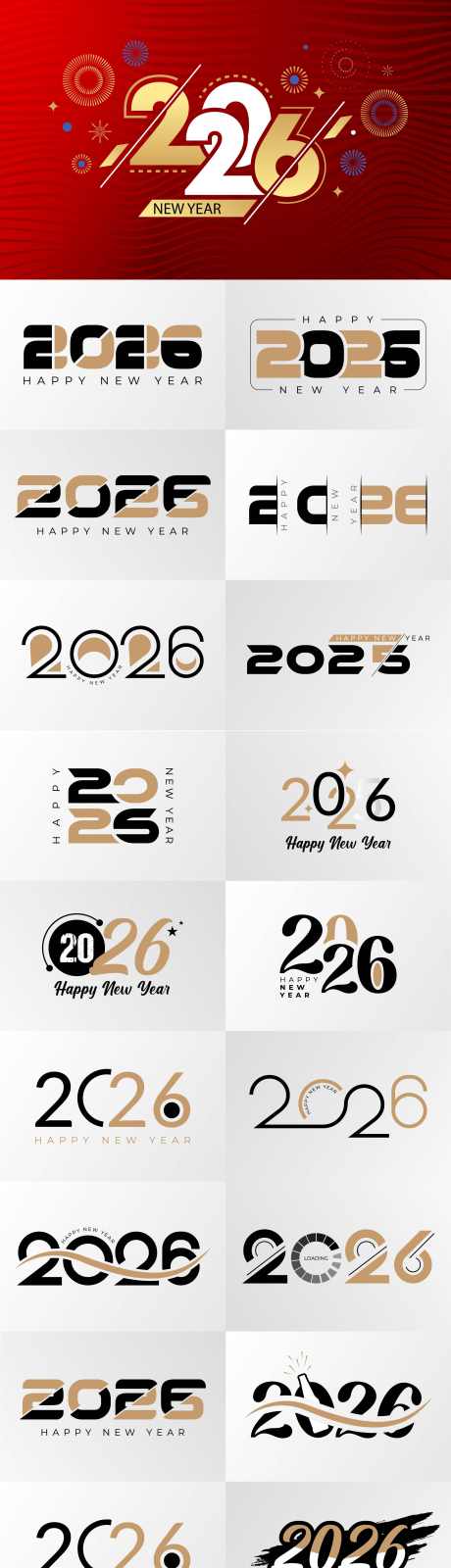 2026年马年数字主题文字_源文件下载_AI格式_2084X9629像素-新年,传统,贴纸-作品编号:2025101914397425-志`设‘网