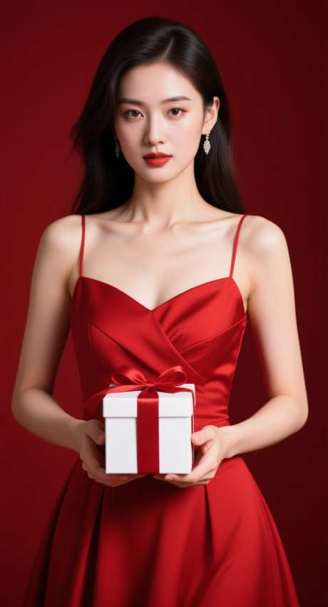 医美模特图_AI图片下载_采样_752X1392像素-礼盒,双十一,模特-作品编号:2025101910419912-志ʹ֣֤֚֫֗ׄ设′网