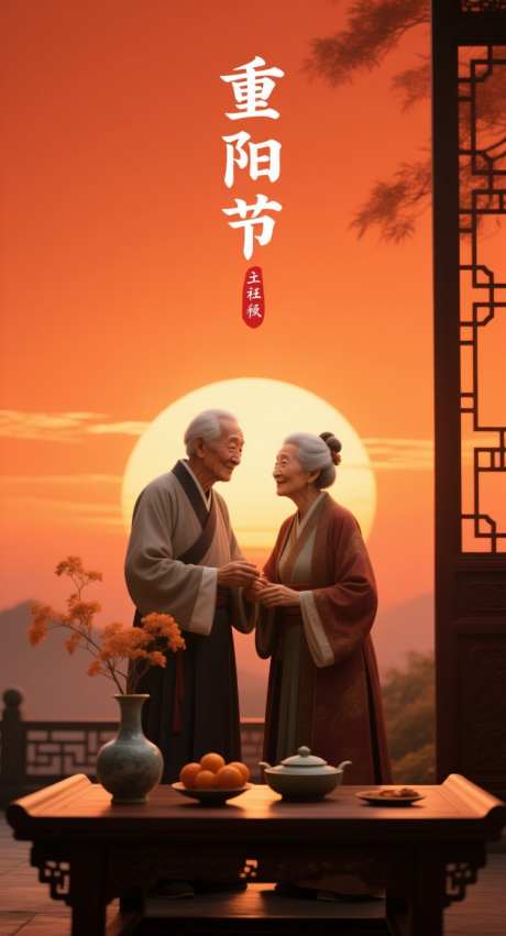 重阳节海报_AI图片下载_采样_752X1392像素-中国风,国潮风,老人-作品编号:2025101910433702-志˙设͵网