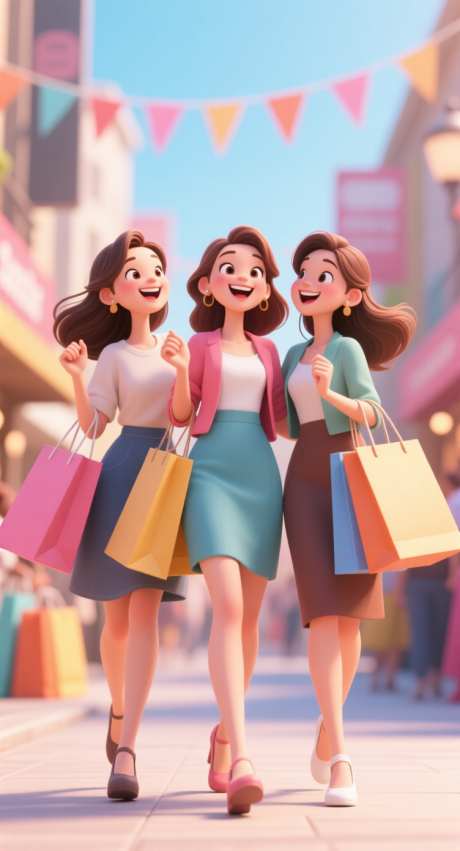 双十一插画_AI图片下载_采样_752X1392像素-人物,插画,购物-作品编号:2025102113385558-志ˆ设ˈ̹网