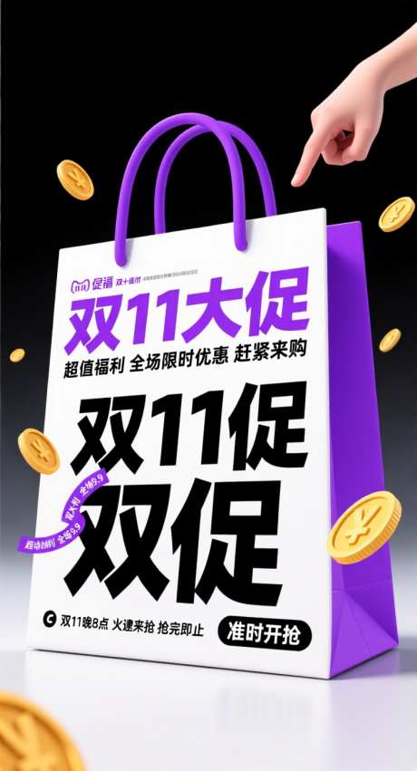 双十一大促_AI图片下载_采样_752X1392像素-金币,双11,双十一-作品编号:2025102115386710-志ˇ设˲͓͕͔͐͑͗ٚٛٙ网
