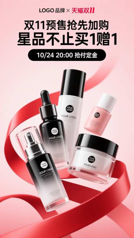 简约双11大促活动海报_AI图片下载_dpmpp_2m采样_720X1280像素-丝带,大促,双11-作品编号:2025102208226449-志͵设˲͓͕͔͐͑͗ٚٛٙ网