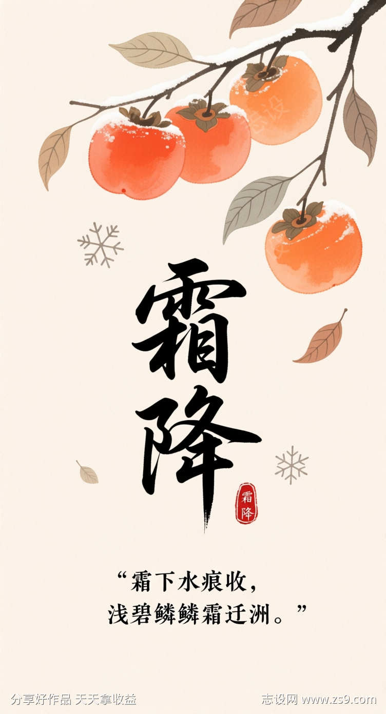 霜降节日宣发图