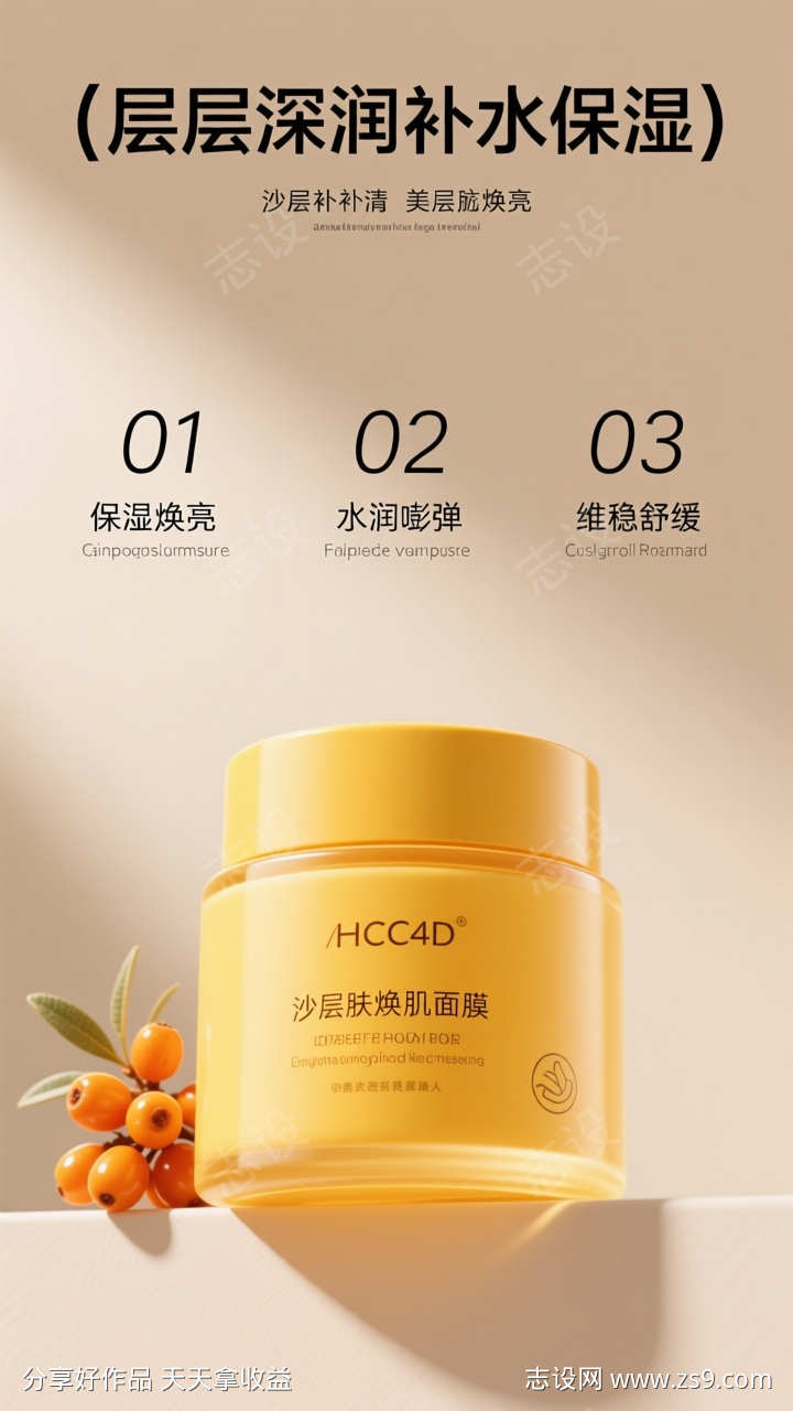 电商美妆产品海报详情