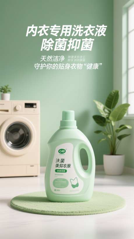 绿色清新洗衣液产品海报_AI图片下载_dpmpp_2m采样_720X1280像素-产品,洗衣液,清新-作品编号:2025102214568032-志,设˯网