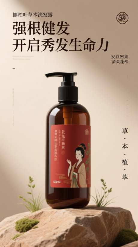 洗发水产品海报_AI图片下载_dpmpp_2m采样_720X1280像素-场景,自然,海报-作品编号:2025102308279517-志ˌ设·网