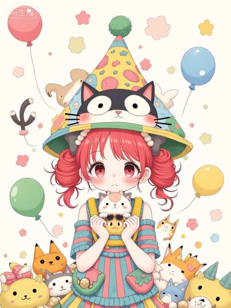 可爱卡通头像壁纸LoRA模型_SD模型下载_safetensors格式_768X1024像素-头像壁纸,少年青年,2D平涂-作品编号:2025102216358719-志·设ˈ̹网