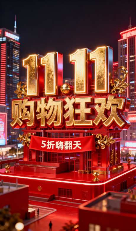 双十一购物_AI图片下载_采样_1152X2048像素-活动,页面,红包-作品编号:2025102309333831-志ˈ̹设͵网