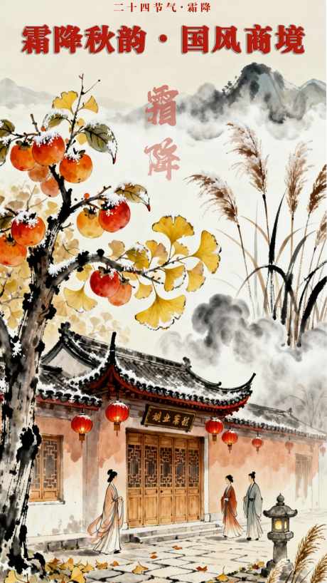 霜降二十四节气海报_源文件下载_PSD格式_5000X8896像素-原创,设计,海报-作品编号:2025102516572123-志ˈ̹设′网