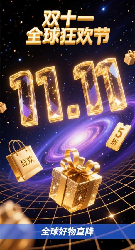 双十一购物节_AI图片下载_采样_752X1392像素-活动,购物,双十一-作品编号:2025102418447279-志ˇ设˰网